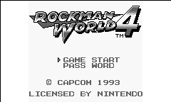 日文名：RockMan World 4 ロックマンワールド 4英文名：Mega Man IV